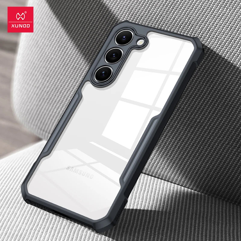 Xundd For Samsung Galaxy S24 S25 S26 Ultra Case For S25 S23 Plus S21 Ultra FE Airbag Shockproof Shell PC&TPU Back Clear Cover
