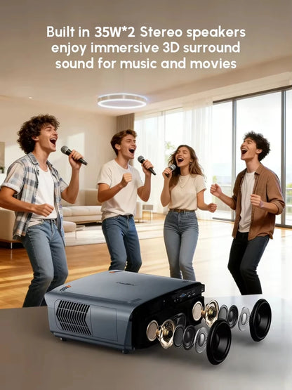 4200 ANSI 4K UHD Projector Smart Android 14 Google TV Video Beamer 2.4G+5G WiFi6 TOF Auto Focus Dual Speaker Home Theater 2026