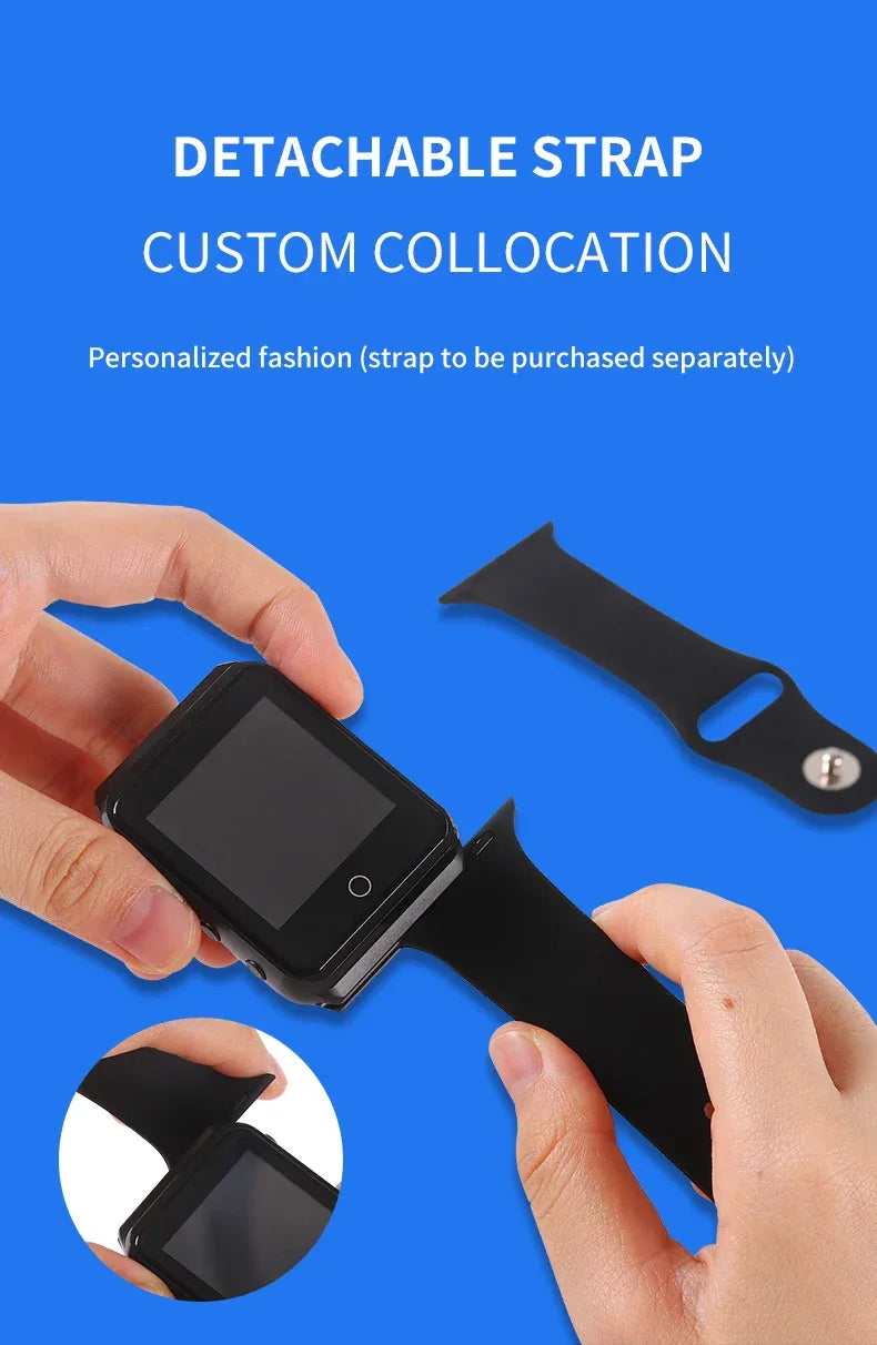 Metal Bluetooth watch MP3 music player HiFi audio quality Bluetooth 5.0 support TF card FM FM/e-book/pedometer wristband MP4