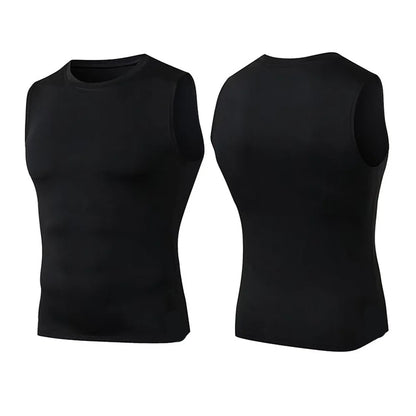 Mans Compression Tank Top Men Gym Shirt Sleeveless Quick Dry Sportswear Male Fitness Bodybuilding Vest Workout Muscle Top