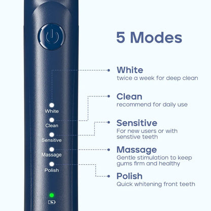 Seago Electric Toothbrush Two-engines Magnetic Core Oral Care Smart Adult Timer Brush Waterproof Brushes SG540