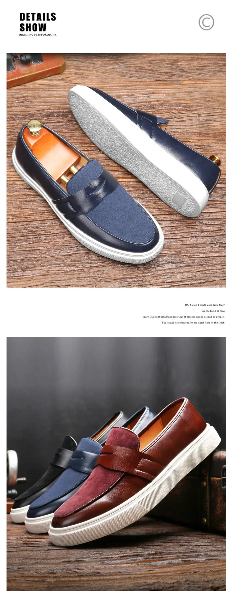 Newest 2025 Autumn Men Suede Leather Loafers Thick Sole Men Slip On Platform Black Party Shoes