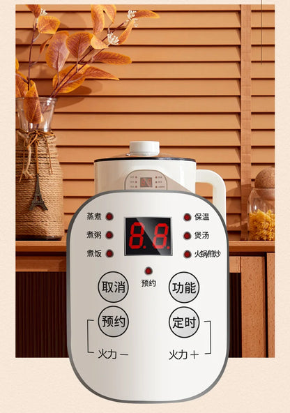 Multifunctional Electric Slow Cooker Portable Dormitory Student Office Staff Mini Electric Pot Stir Stew Non-Stick Rice Cooker