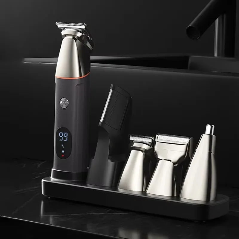 XIAOMI Youpin 5 in 1 Hair Trimmer Machine LCD Display Clippers Barber Professional Hair Cutting Machines Men's Electric Shaver