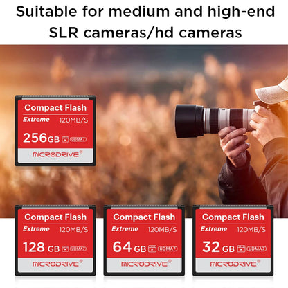 Compact Flash Card 256GB 128GB 32GB 64GB Real Memory Card High Speed 120MB/S CF Card The Best Quality Flash Cards for Camera