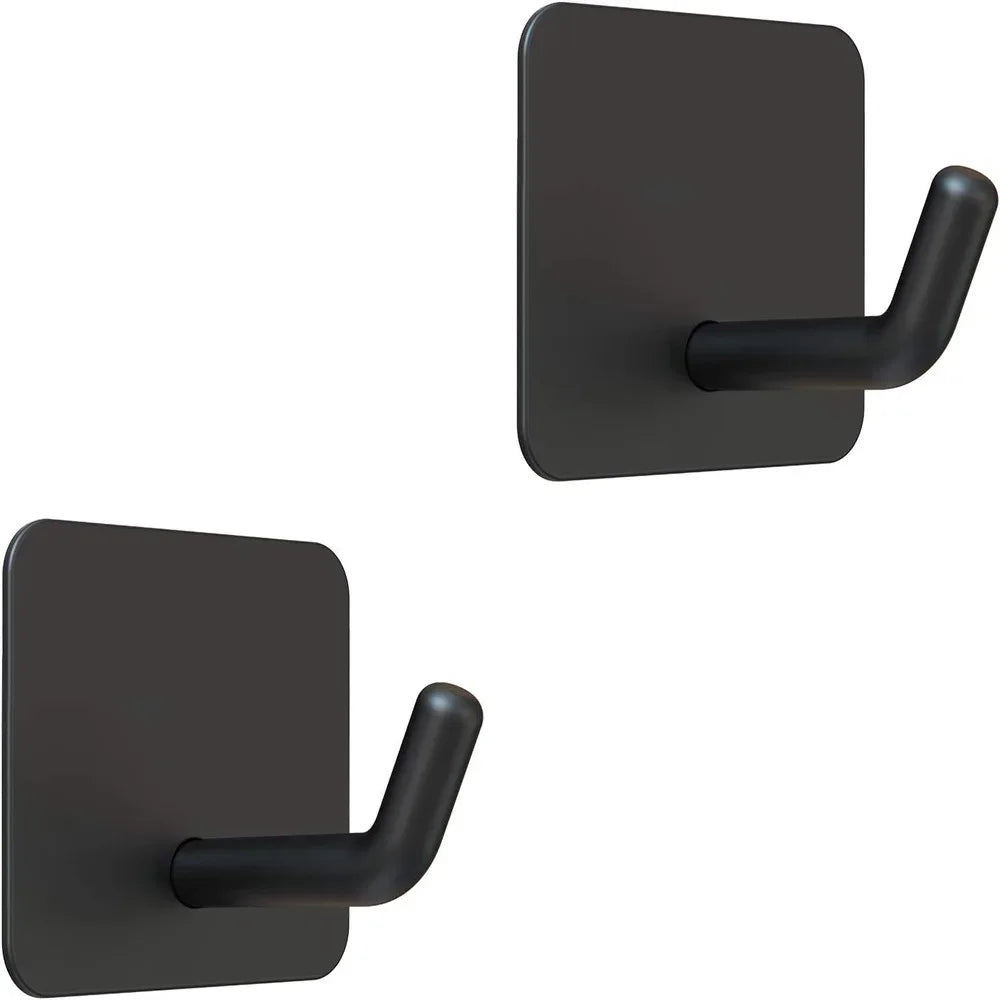 SUS304 Stainless Steel Adhesive Hook Self Adhesive Wall Hooks Hanger Heavy Duty Waterproof Storage Holder Stick on Towel Hooks