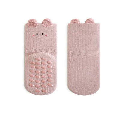 Children's Socks For Girls Boys Cotton Fashion Autumn Winter Kids Boy Girl Sock Cute Soft Baby Toddler Home Sock Anti Slip 3-5Y