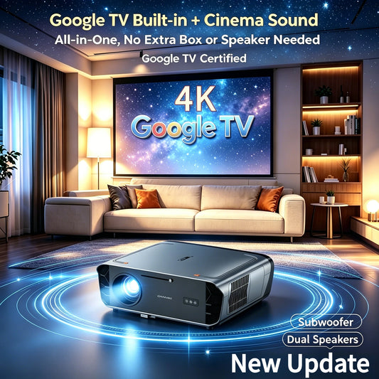4200 ANSI 4K UHD Projector Smart Android 14 Google TV Video Beamer 2.4G+5G WiFi6 TOF Auto Focus Dual Speaker Home Theater 2026