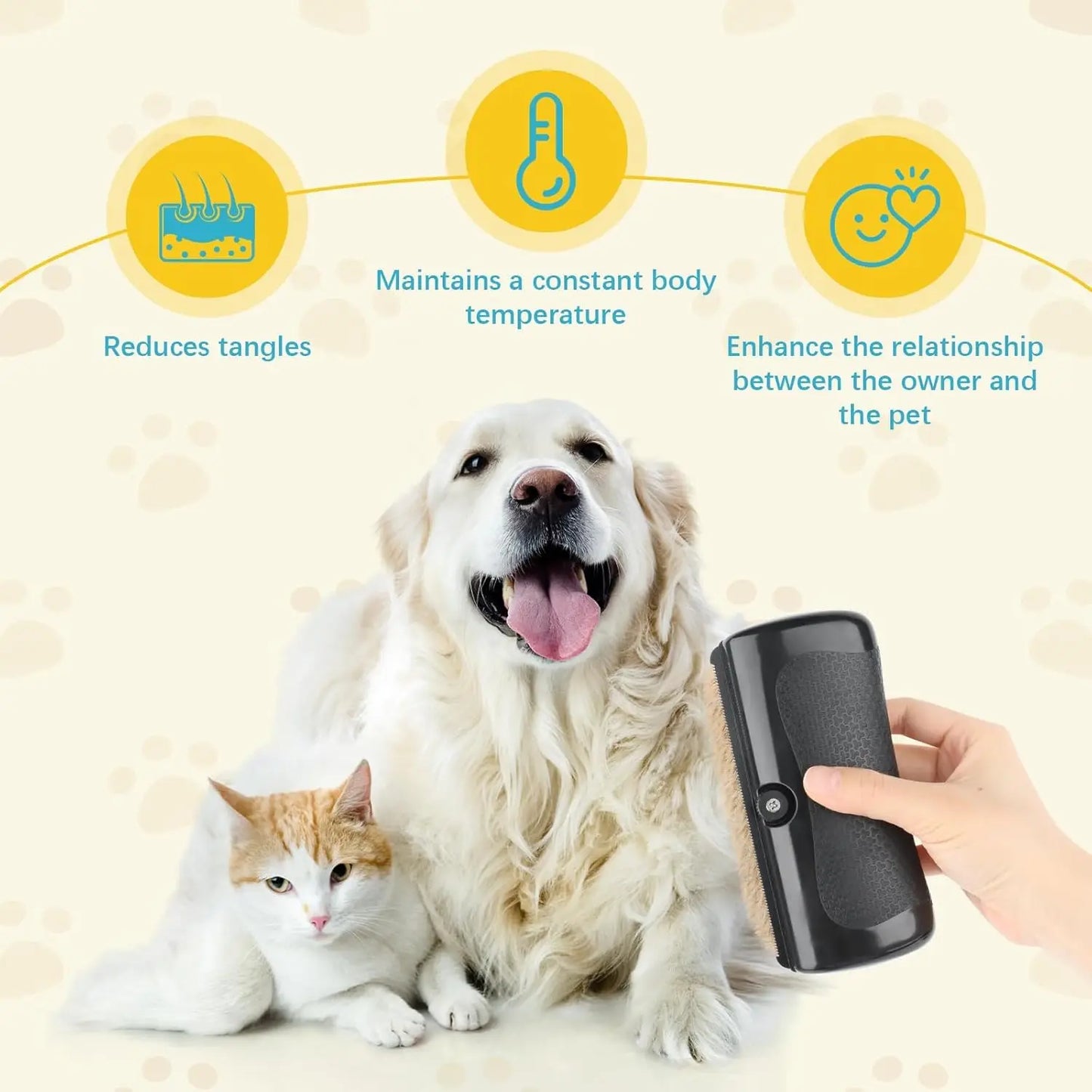 Upgraded Pet Professional Brush Dog Hair Remover Pet Fur Knot Cutter Puppy Cat Comb Brush Dog Grooming Shedding Supplies Deshed