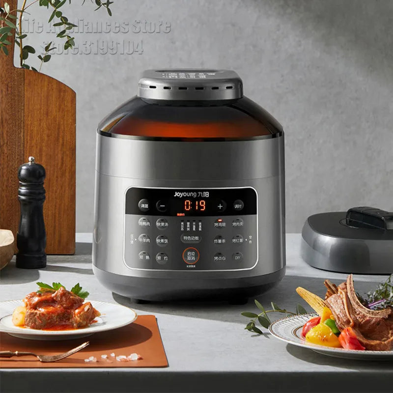 Joyoung B991 Pressure Cooker 70KPa Double Lids 220V Electric Air Fryer Multifunctional 4-In-1 Rice Cooking Pot 24H Appointment