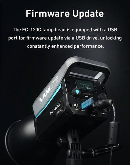 Nanlite FC-120C RGBW Full-color 145W 2700K-7500K Professional Photography Fill Light for Video Studio Outdoor Live Stream Shoot