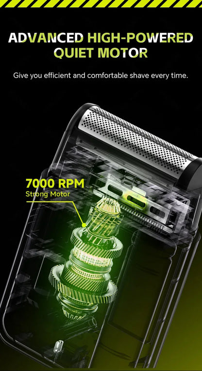 ENCHEN MS003 Compact Foil Shaver With POP-UP Precision Trimmer Type-C Charging With Indicator 7000RPM Strong Motor