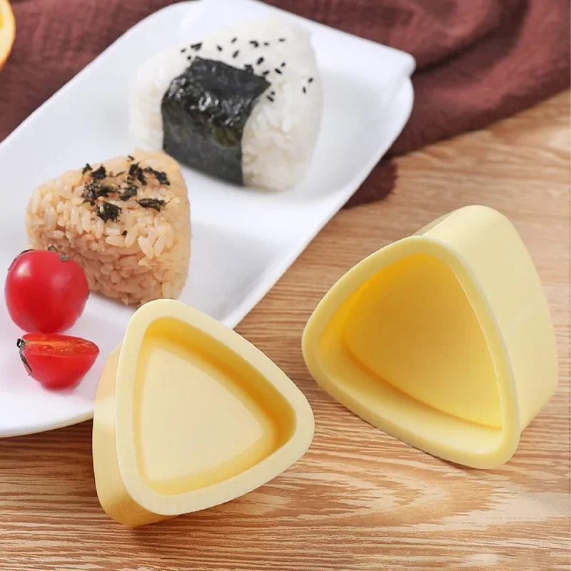Triangles Sushi Mold Onion Rice Ball Food Press Japanese Bento Kitchen Gadget Set Onigiri Maker Frame Kit Tools Gadgets Dining