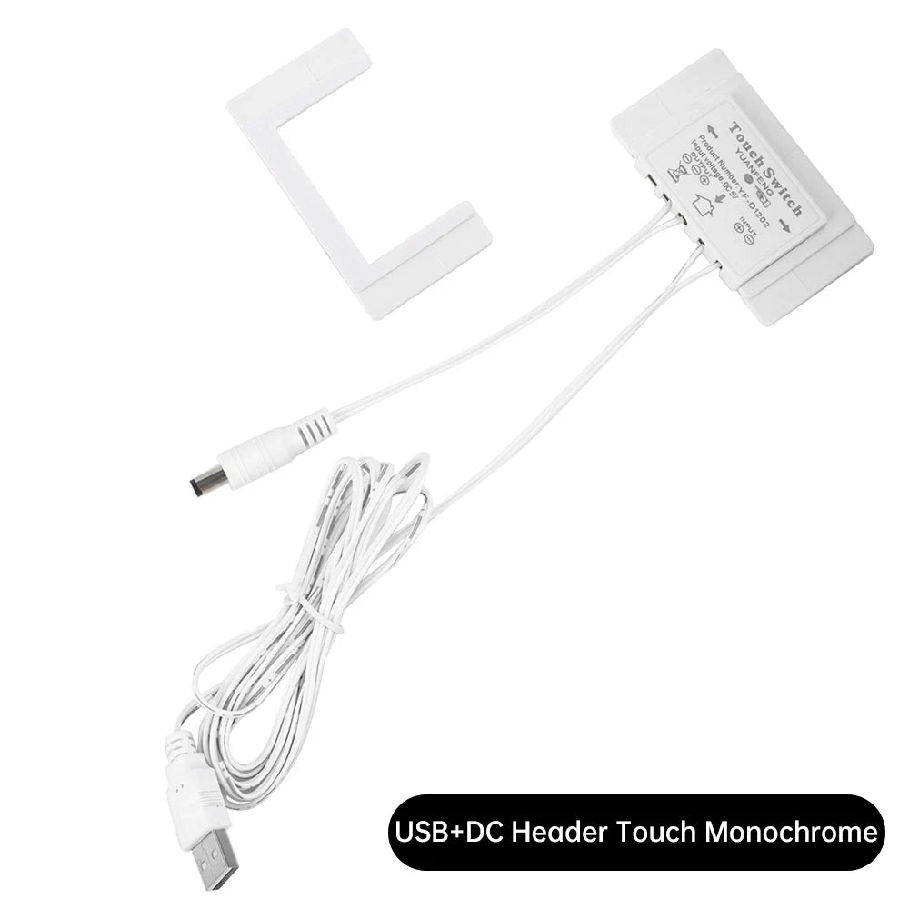 Touch Sensor Switch DC 12V 5A 60W LED Smart Single Key Mirror Light Switch Touch Dimmer Switch For Bathroom Mirror