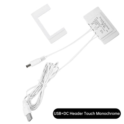 Touch Sensor Switch DC 12V 5A 60W LED Smart Single Key Mirror Light Switch Touch Dimmer Switch For Bathroom Mirror