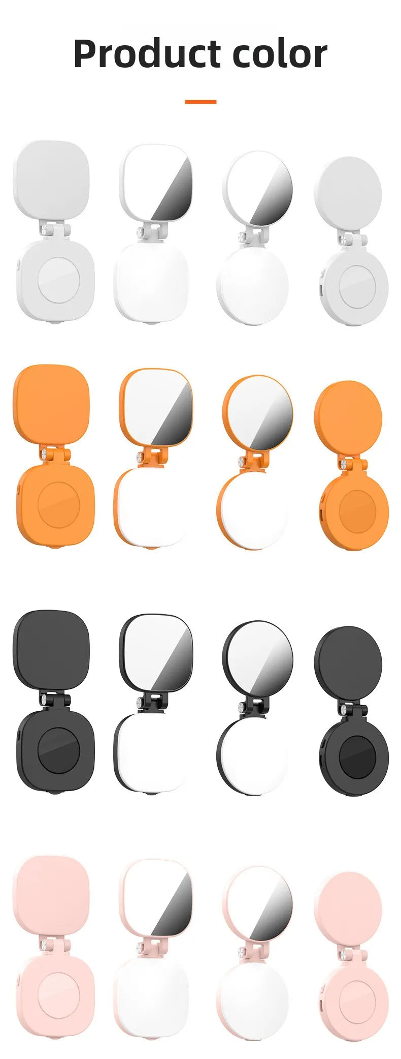 Magsafe Phone LED Ring Light Portable Bi Color Dimmable Selfie Fill Light for Live Stream Vlog Photography