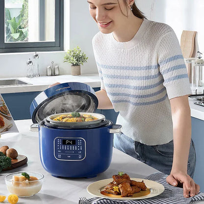 MOPRHY RICHARDS 2.5L Electric Rice Cooker 70Kpa Pressure 220V Multi Cooking Pot Home Appliances 800W Heating Stew Soup Beef