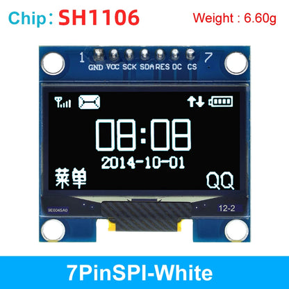 1.3 inch OLED module SPI/IIC I2C Communicate white/blue color 128X64 1.3 inch OLED LCD LED Display Module 1.3" OLED Module