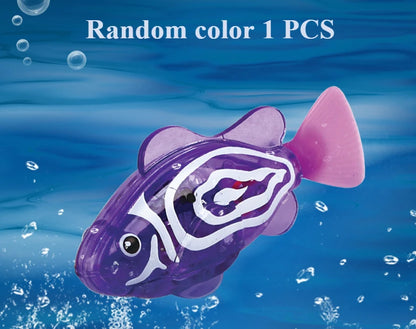 Electronic Pet Sensing Light Shower Interactive Swimming Water Fish Children's Toy Holiday Gift
