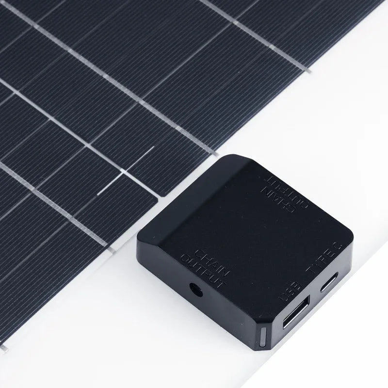 Solar Panel 20W-100W USB Type-C Waterproof Outdoor Hiking Camping Portable Battery Mobile Phone Charging Bank Charging Panel 5V