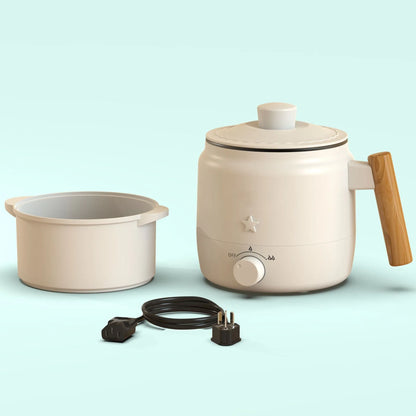 1.2L Electric Cooker Student Dormitory Low Power Noodle Cooker Multifunction Pot Portable Travel Mini Electric Hot Pot 200W
