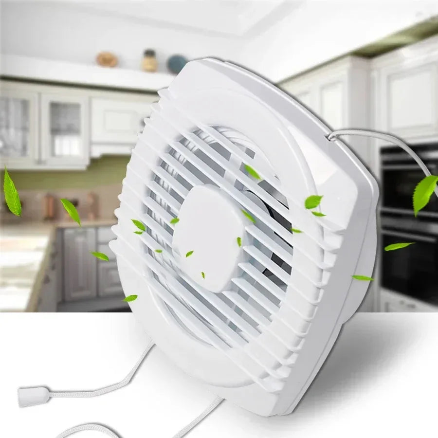 220V 4/6/7inch 110/150/180mm silence Ventilating Strong Exhaust Extractor Fan for Window Wall Bathroom Toilet Kitchen Mounted
