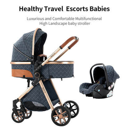 Baby Stroller 3 in 1 stroller lightweight strollers  Baby Carriage mutifunction strollers Baby newborn stroller mother kids