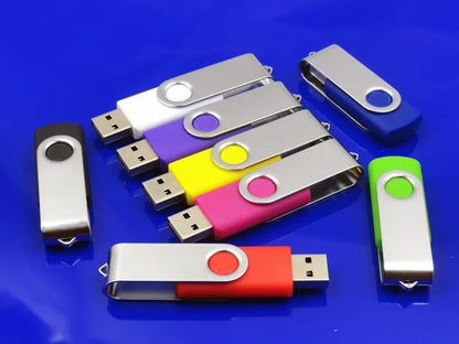 Usb Flash Drive Wholesale Custom LOGO Gift Thumb Colorful Metal Flash Drive Pendrive USB 2.0 3.0 1GB 2GB 4GB 8GB 16GB 32GB 64GB