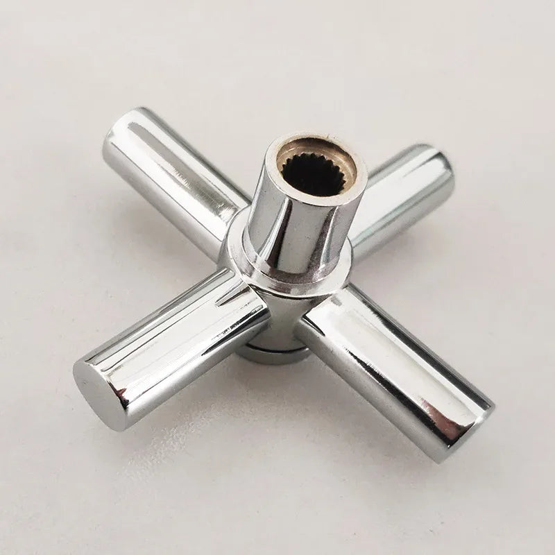 Cross Faucet Handle Knob Zinc Alloy Handwheel Universal Hot Cold Sink Taps Switch For Kitchen Bathroom Tap Replacement Parts
