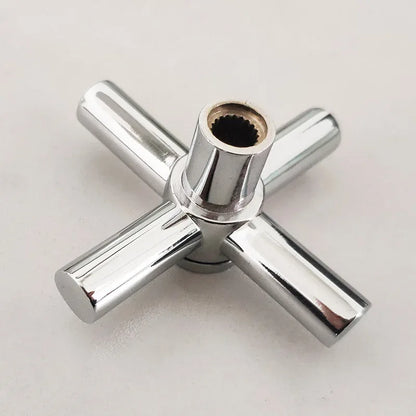 Cross Faucet Handle Knob Zinc Alloy Handwheel Universal Hot Cold Sink Taps Switch For Kitchen Bathroom Tap Replacement Parts