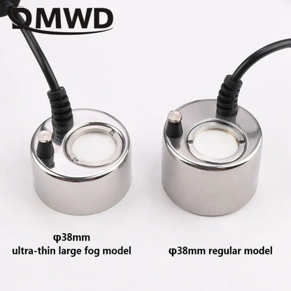 Ultrasonic Atomizer Lightless Metal Head Ceramic Chip Fogger 38mm Balcony Courtyard Water Feature Fountain Sprayer Humidifier EU
