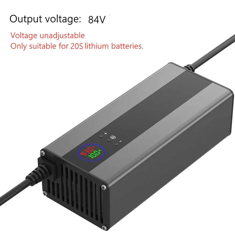 10A 15A 24V 48V 58.4V 72V 60V 67.2V 84V Li-ion Lifepo4 Lithium Battery Charger Curren Adjustable 13S Charge 8S 16S 20S 24S parts