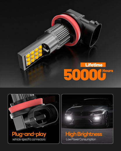2pcs PSX24W 2504 For Subaru XV 2012 2013 2014 LED Fog Light Canbus Accessories