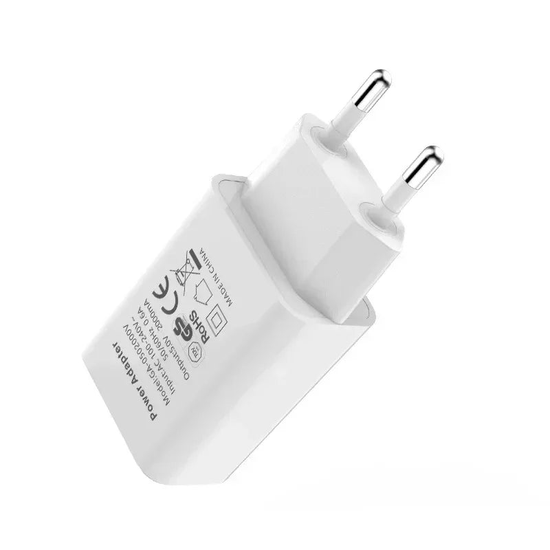 5V 2A EU Plug Adapter USB Wall Charger for Samsung iphone Xiaomi Mobile Phone Charger for ipad Universal Travel AC Power Charger