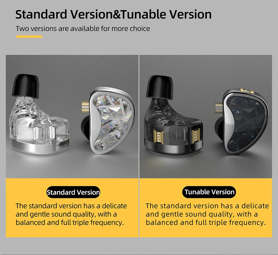 KZ AS24 24BA Units HIFI In Ear 12 Balanced Armature Earphones Noise Cancelling Earbuds Adjustable Tone Headset AST ZSX ZAR