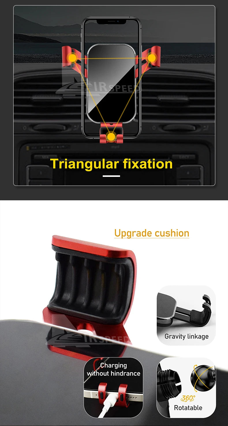 Gravity Car Phone Holder For Volkswagen VW Golf 6 MK6 2009 2010 2011 2012 2013Car Phone Holder Special Fixed Bracket Accessories