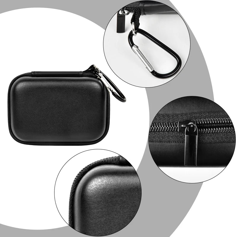 Carrying Case Compatible with Crucial X10/ X9 Pro 4TB/ 2TB/ 1TB Portable SSD, External Solid State Drive Hard Storage Holder Bag