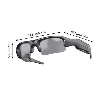 Smart Camera Glasses Video Sunglasses WiFi 1080P HD Video Recording Camera Glasses for Car Cycling Driving Hiking Fishing