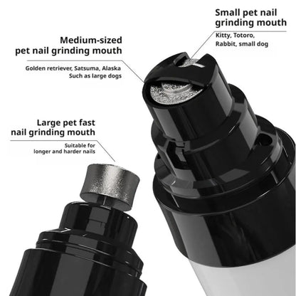 Dog Nail Grinders Painless USB Charging Rechargeable Pet Nail Clippers Quiet Electric Dog Cat Paws Nail Grooming Trimmer Tools