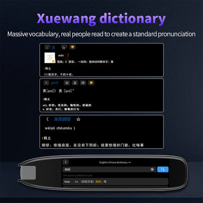 Translation Pen 142 Languages Smart Scanner Translator Pen Intelligent Scanning Point Reading Recording Pen for Teacher Student