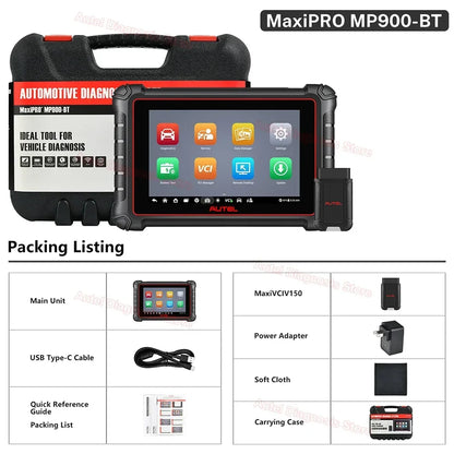 Autel MaxiPRO MP900-BT OBD2 Scanner ECU Coding Bidirectional Scan Tool VIN/License Scan 40+Service Upgraded of MP808BT Pro/MP900