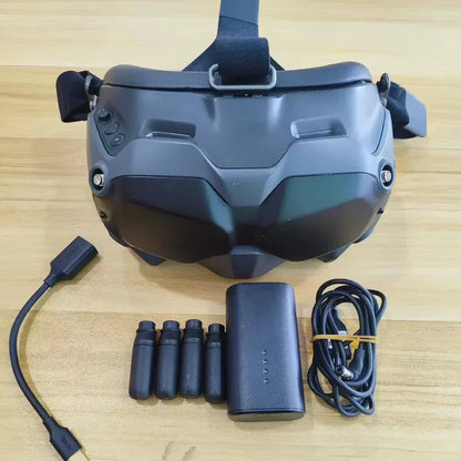 Used Second-hand 90%NEW  For DJI FPV Flight Goggles V2 Drone Glasses Sky End  O3 / Avata Drone Accessories