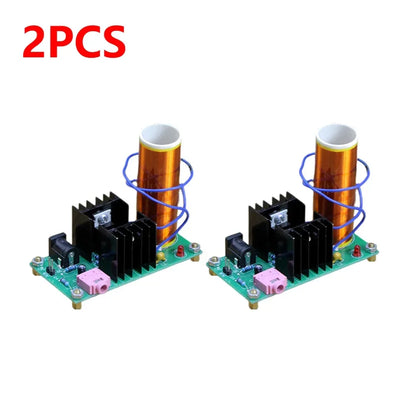 DIY Mini for Tesla Coil Kit DIY Music Loudspeaker Board Arc Experiment High Temperature High Pressure Plasma DC 15-24V 15W 2A