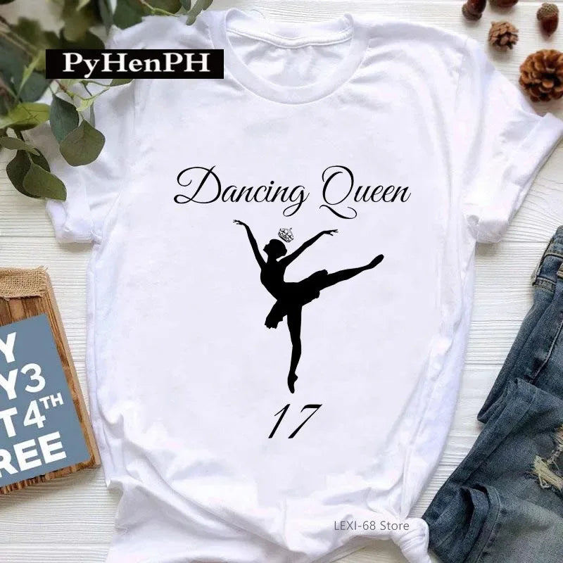 Gymnast Dancer T Shirt  Fashion Gymnast Artistic Gymnastics Printed T-shirt for Women Parent-child Clothing Oversized T Shirt