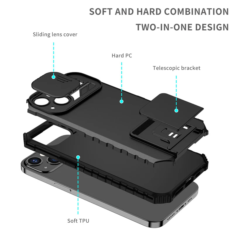 For Motorola Moto G Power G Stylus 2021 Case Slide Camera Protect Phone Case For Moto G Pure G9 Plus G30 Stand Armor Back Cover