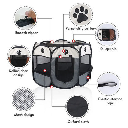 S/M/L Cat Delivery Room Detachable Summer Pet Tent Outdoor Dog Bed Folding Dog Fance Cat Nest Dog Enclosure Cage for Cats Dogs