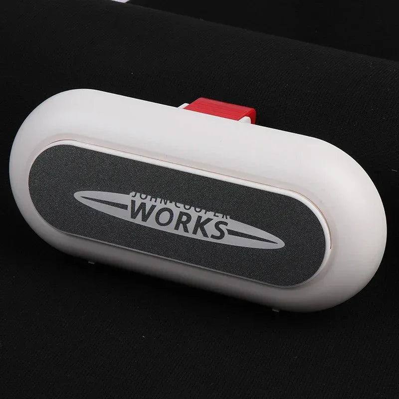 Car Glasses Card Ticket Holder Sunglasses Box Case Multifunctional Sun Visor Clip Creative Storage Fastener Interior Accessories