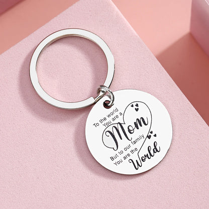 1Pc Valentine's Day Gift for Mom Mother's Day Gift Mom Keychain for Mom's Birthday Gift Unique Mom's Birthday Gift