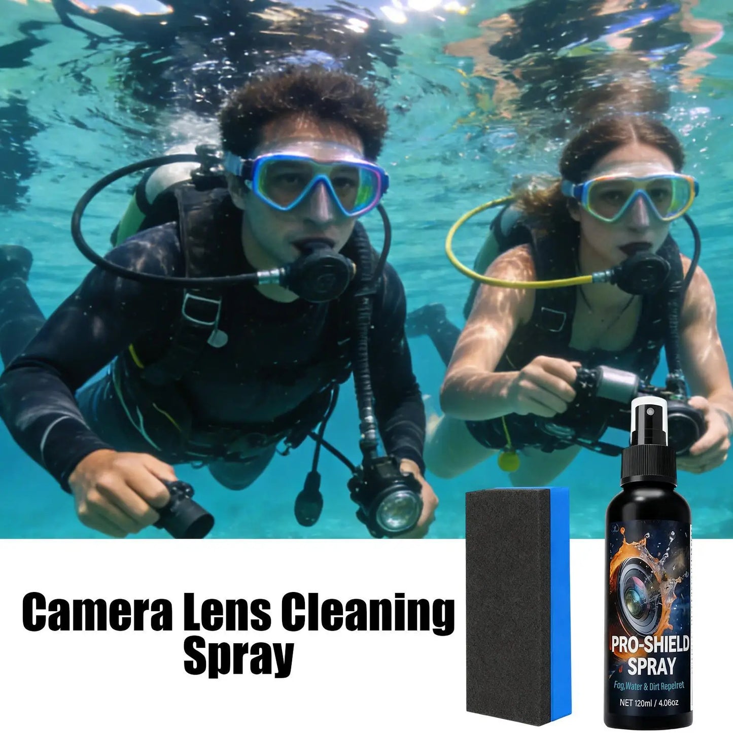 Lens Cleaning 120ml Camera Liquid Solution Eyeglass Cleaning Spray For Swim Goggles Mirrors Workplace Sports Daily Commuting