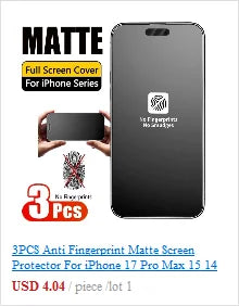 1-5PCS Easy Install HD Screen Protector For iPhone 17 Pro Max 15 16 13 11 14 16e 12 Mini XR X Xs 7 8 Plus Air Tempered Glass